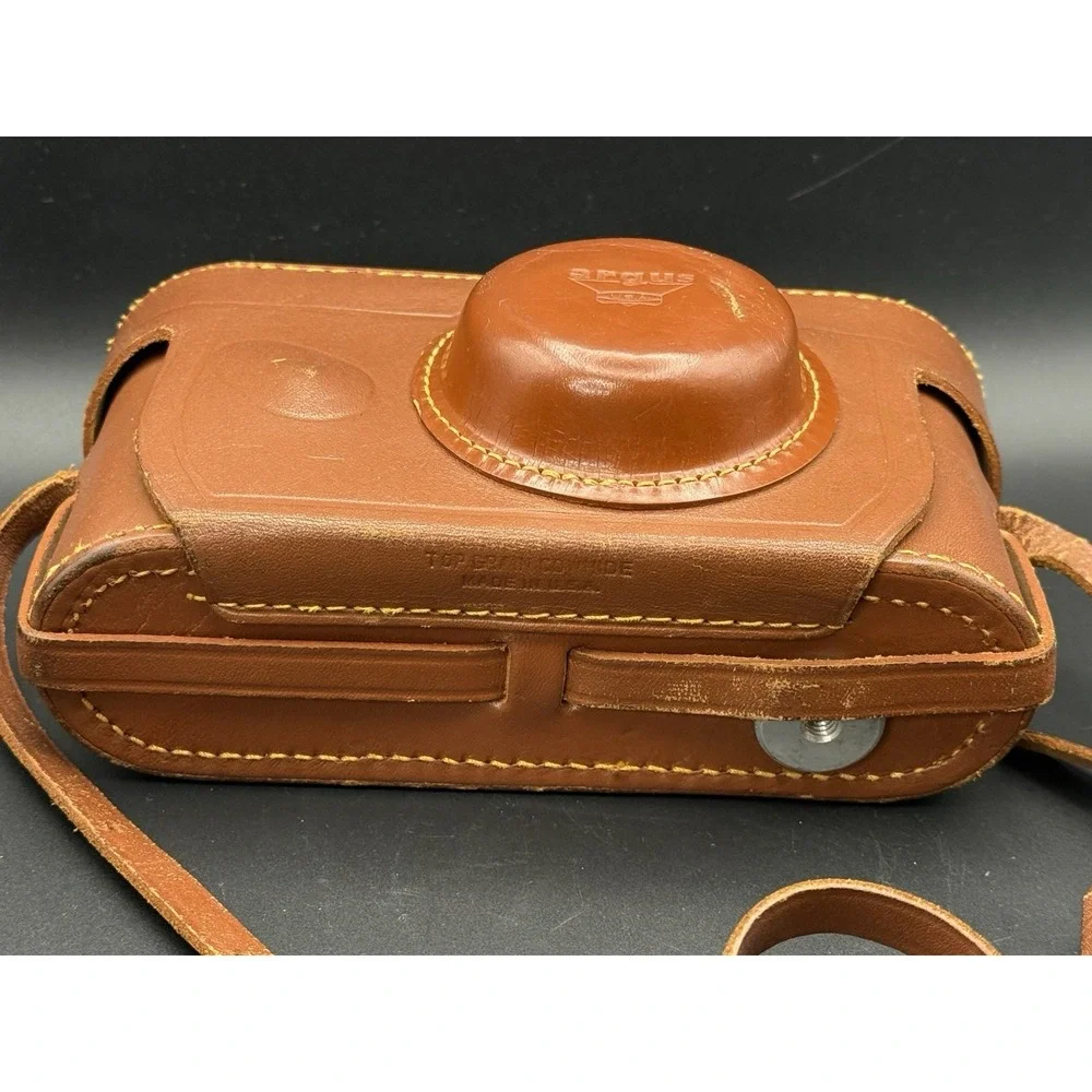 Vintage Argus C3 Leather Camera Case Ever Ready Adjust Shoulder Strap MCM GUC